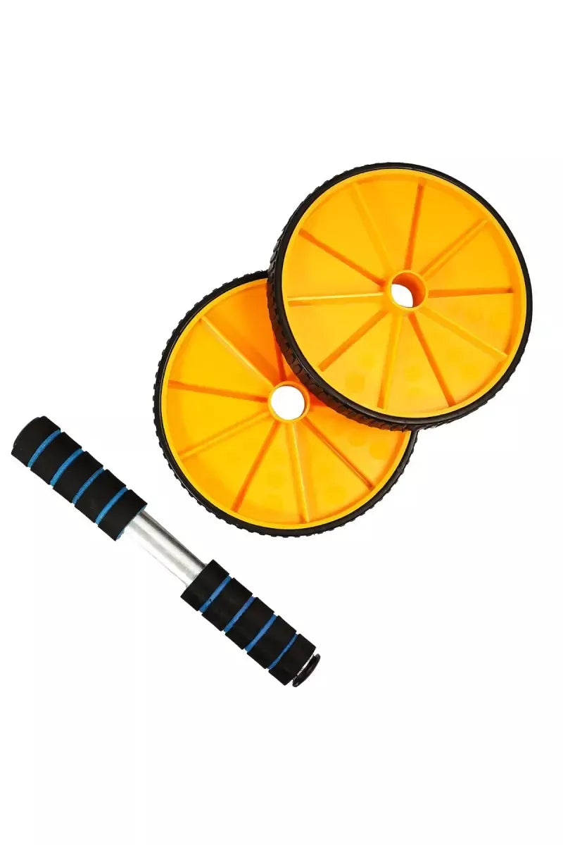 Double Wheel Abs Roller (Pack Of 1, Orange)