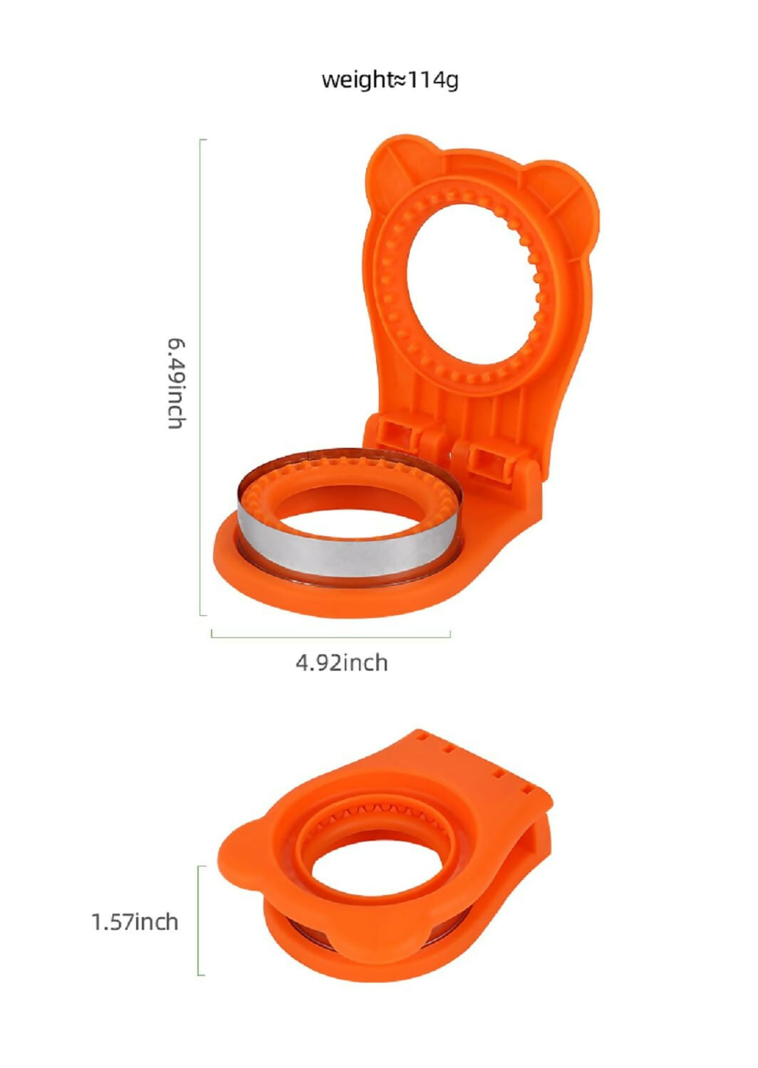 Sandwich Cutter and Sealer for Kids Crustless Sandwich Maker, Bento & Lunch Box Tool (Multi color)