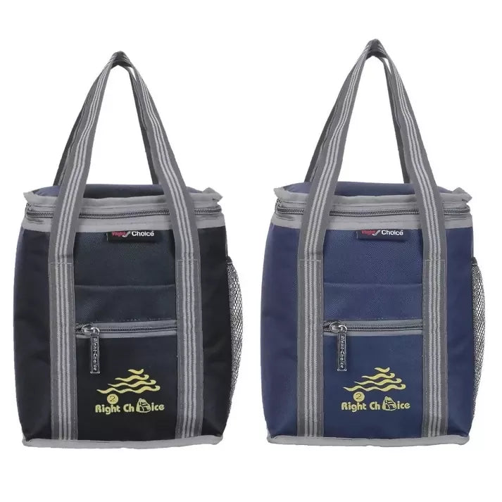 Right Choice Polyester Carry On Lunch/Tiffin Bags Combo for School & Office (Pack of 2)