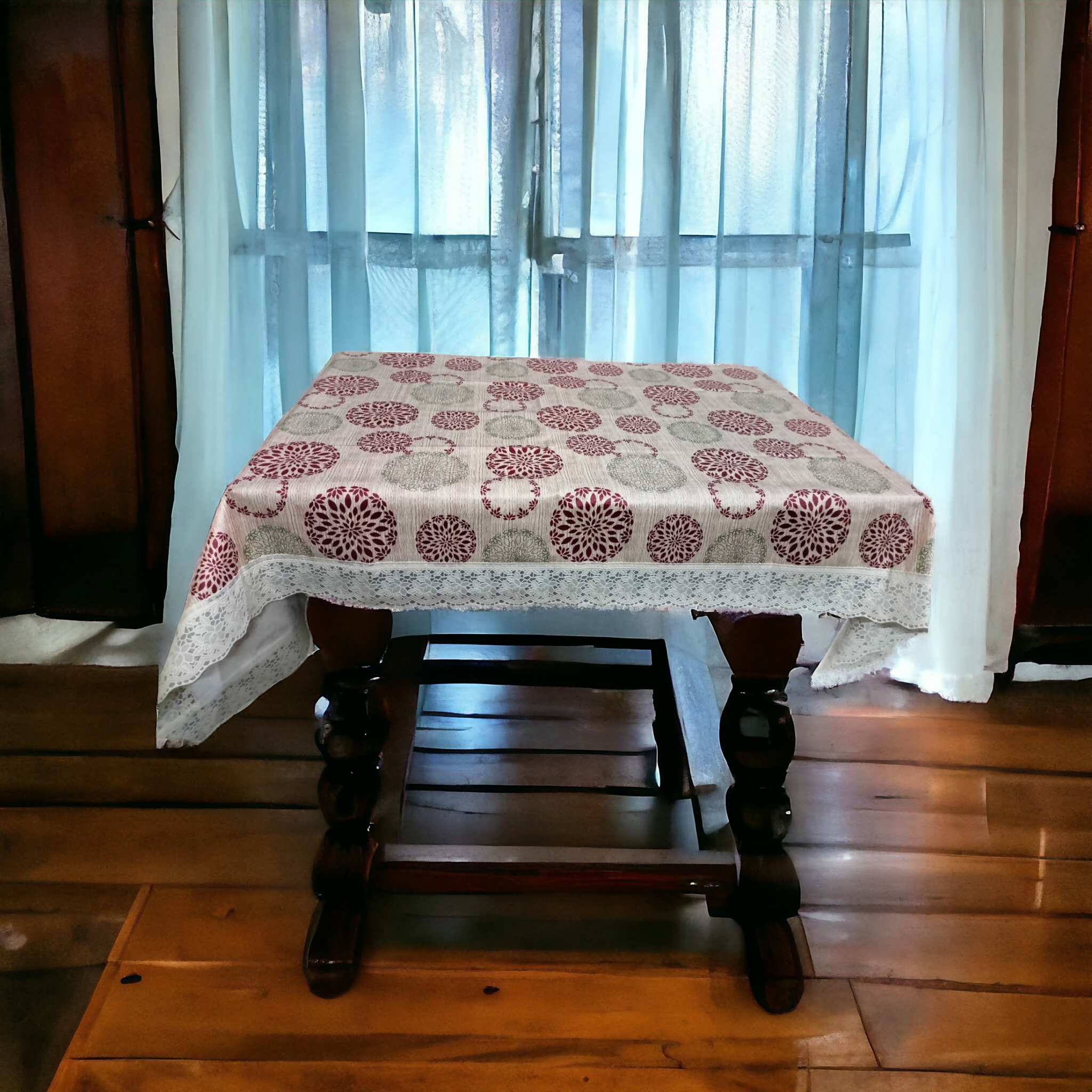 Classic Brown Green 3D Table Covers – Small & Large (40x60 & 60x90) Inches