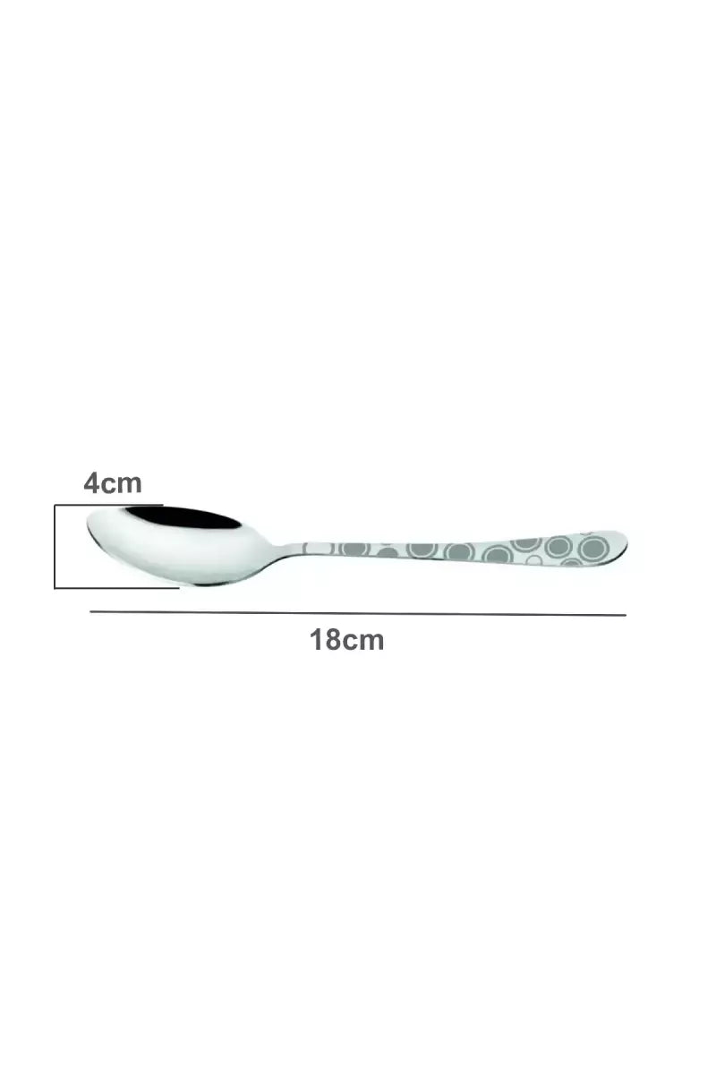 Prabha Stainless Steel Fusion Dessert Spoon Set - 18cm