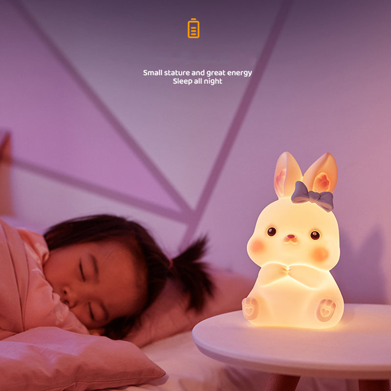Bunny Glow LED Silicone Night Lamp – Squishy & Soft