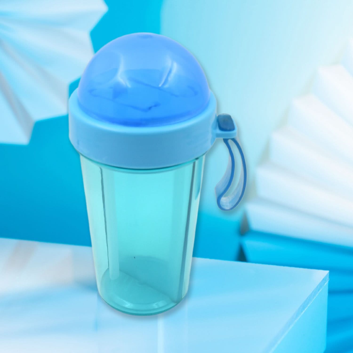 2-in-1 Dual Straw Water Bottle