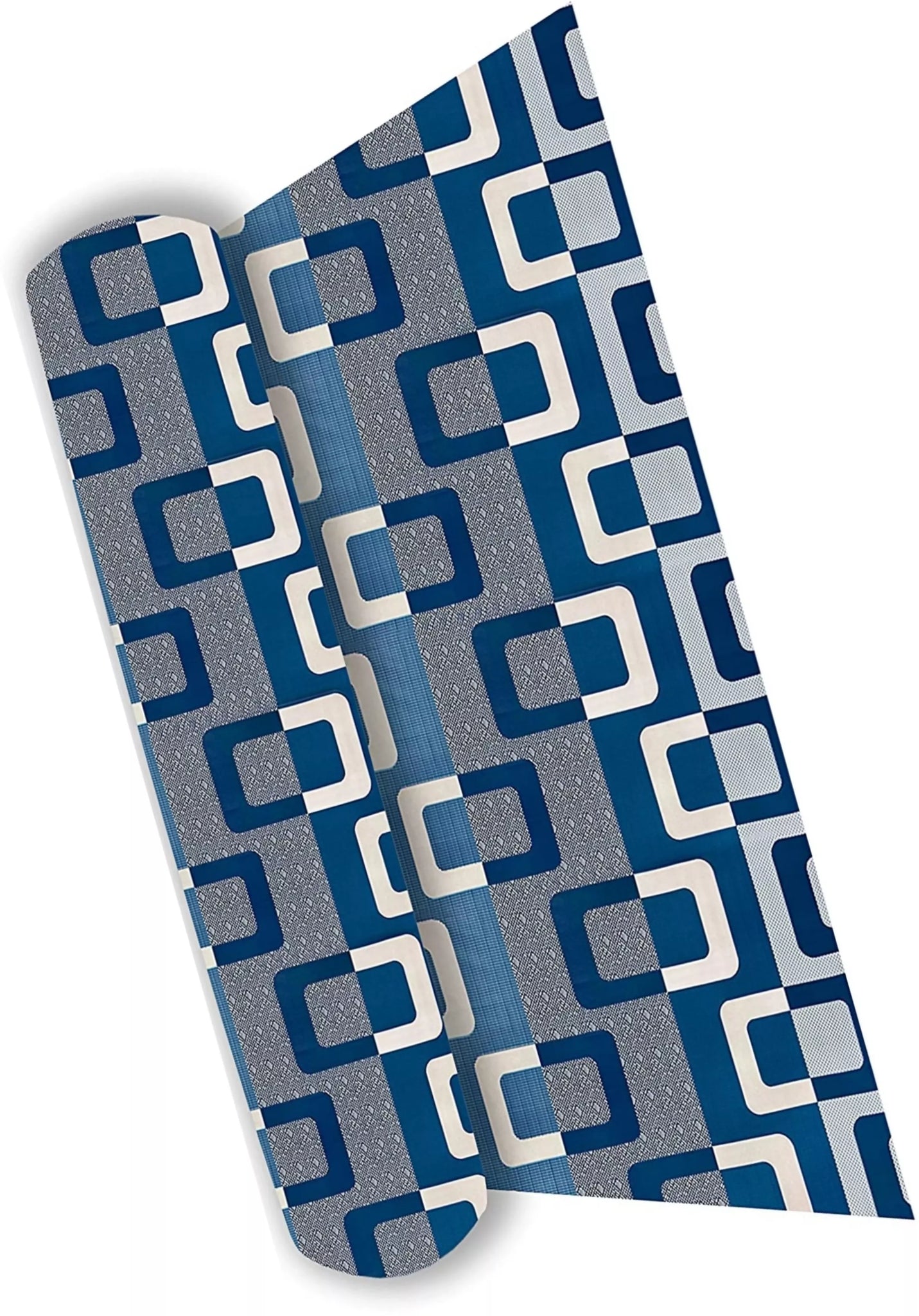 Mopak Decor Shelf Liner 7M Kitchen Roll Anti-Slip Mat for Wardrobe, Drawer & Table – Size (45x700 cm, Blue)