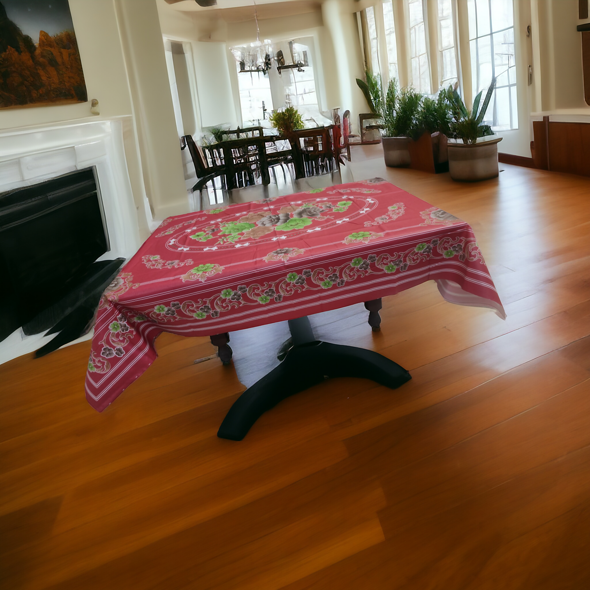 MD Table Cover 3D Printed Polyester for 2 to 4 Seater Tables (40 x 56 Inches)