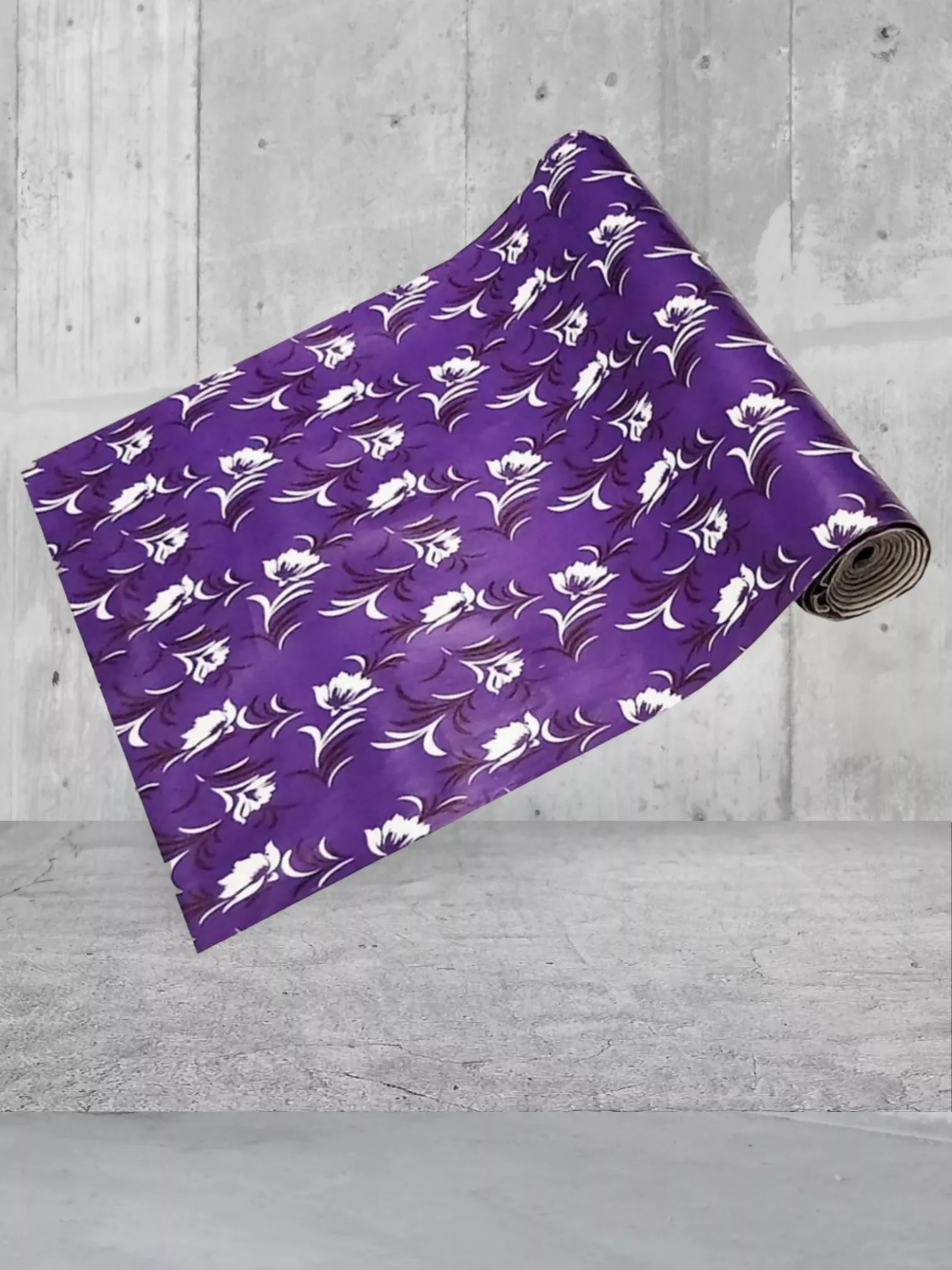 Mopak Decor Polyester Solid Fridge Mat & Cover - (Purple)