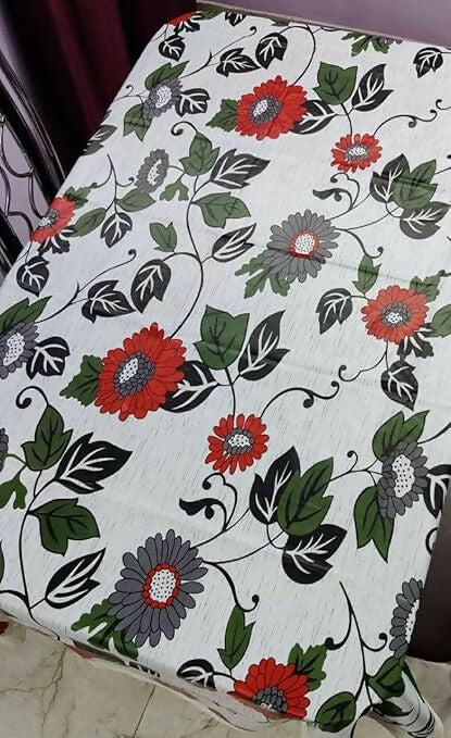 Mopak Decor 3D Printed Table Cover with Lace – Medium (40x60) for 4-Seater & Large (60x90) for 6-Seater – Rectangular Dining and Centre Table Cloth