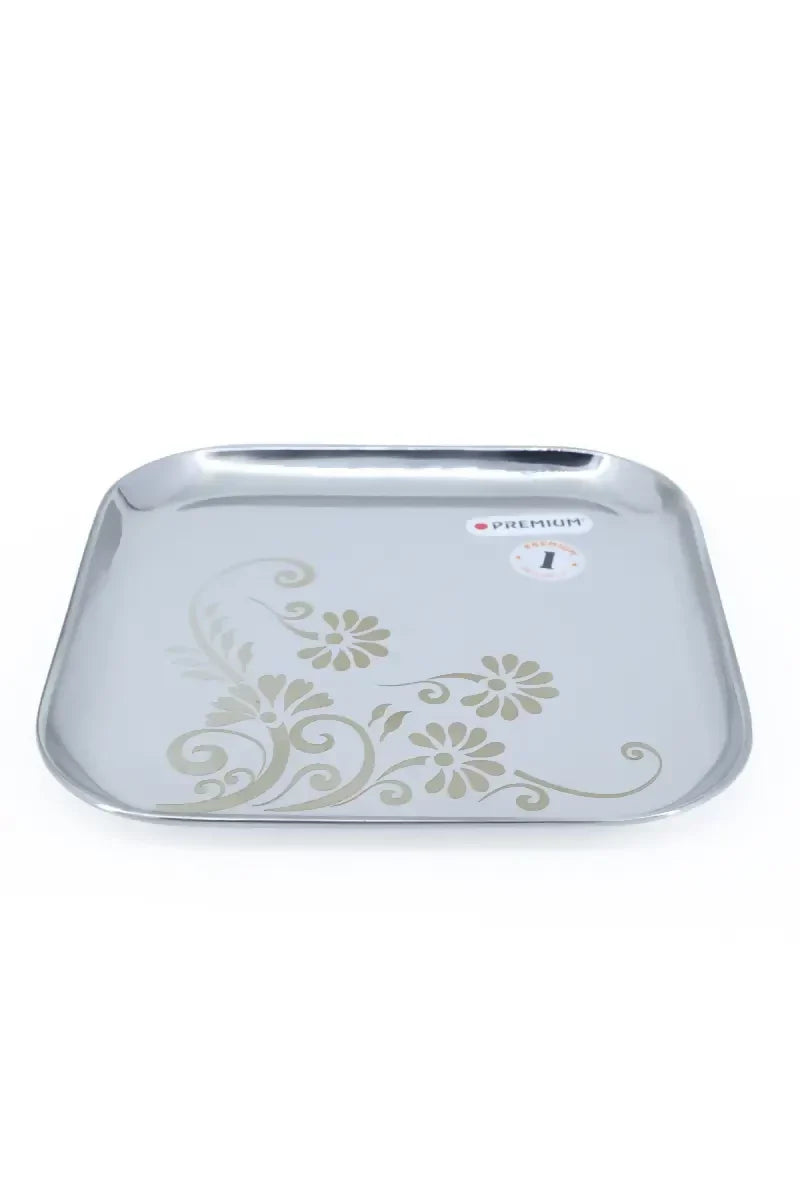 Premium - Stainless Steel Printed Plate - 21cm