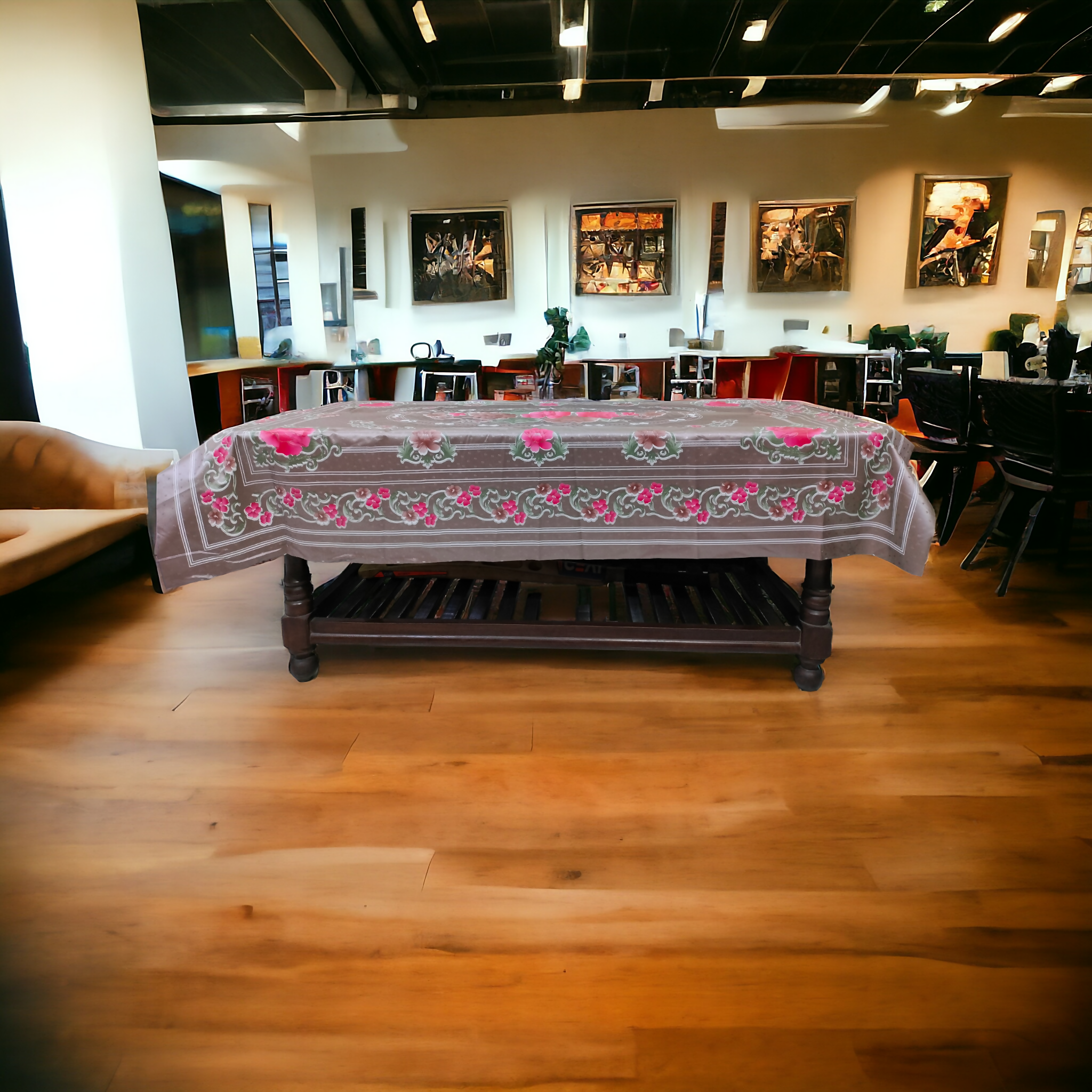 MD Table Cover 3D Printed Polyester for 2 to 4 Seater Tables (40 x 56 Inches)