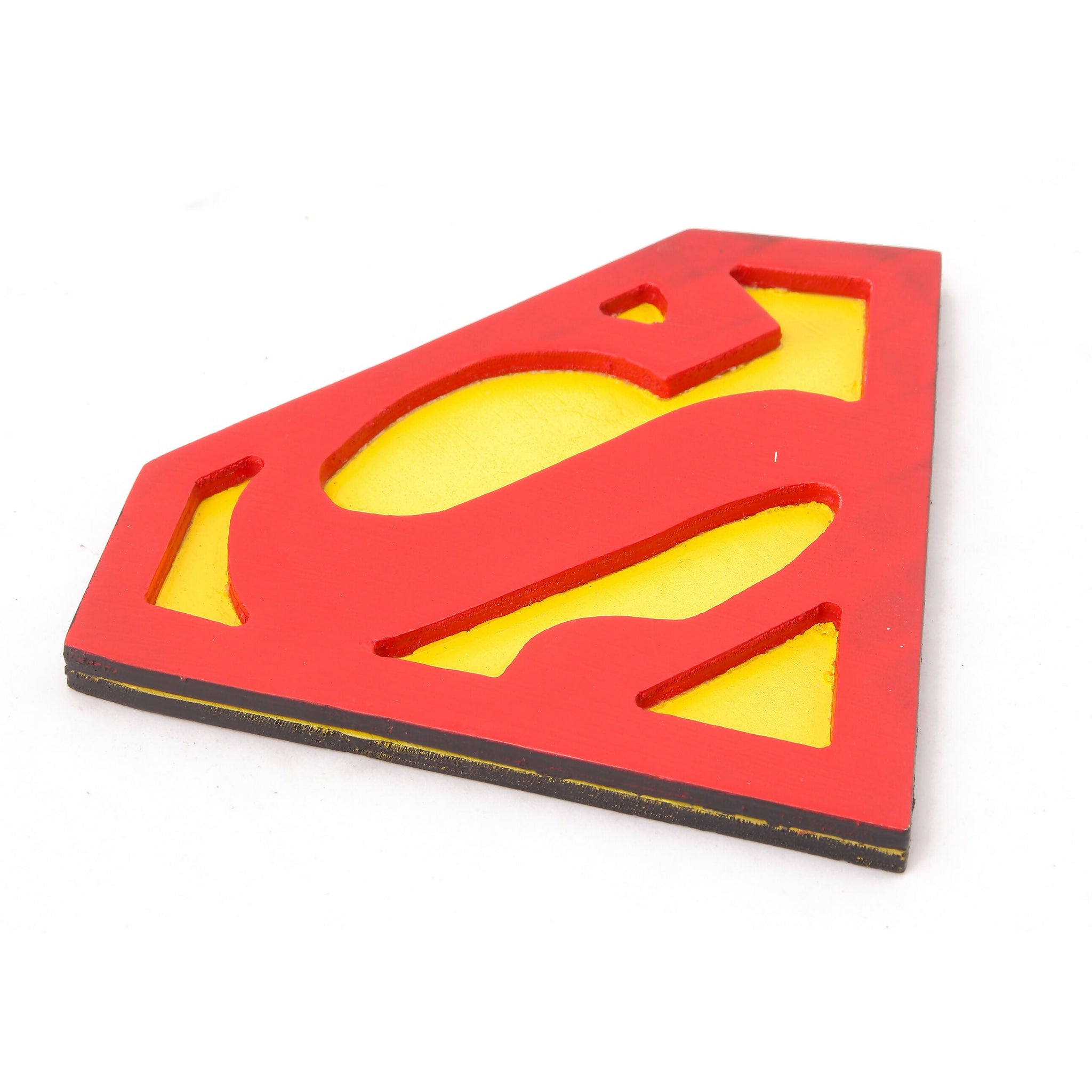 Wooden Superman Symbol Wall Mounts: 15 cms(1 Pieces)
