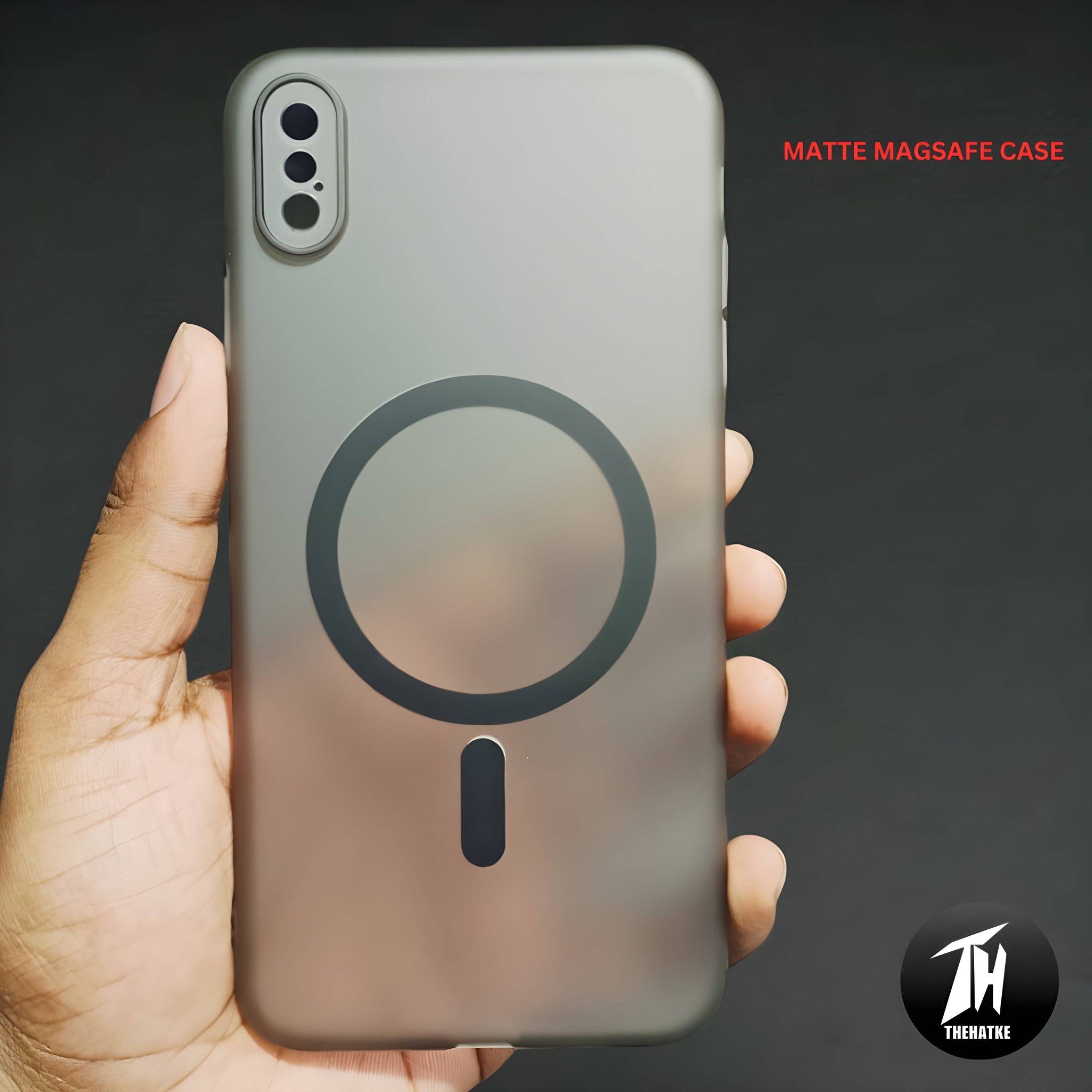 Black Paper Matte Magsafe Case for Apple Iphone X/xs