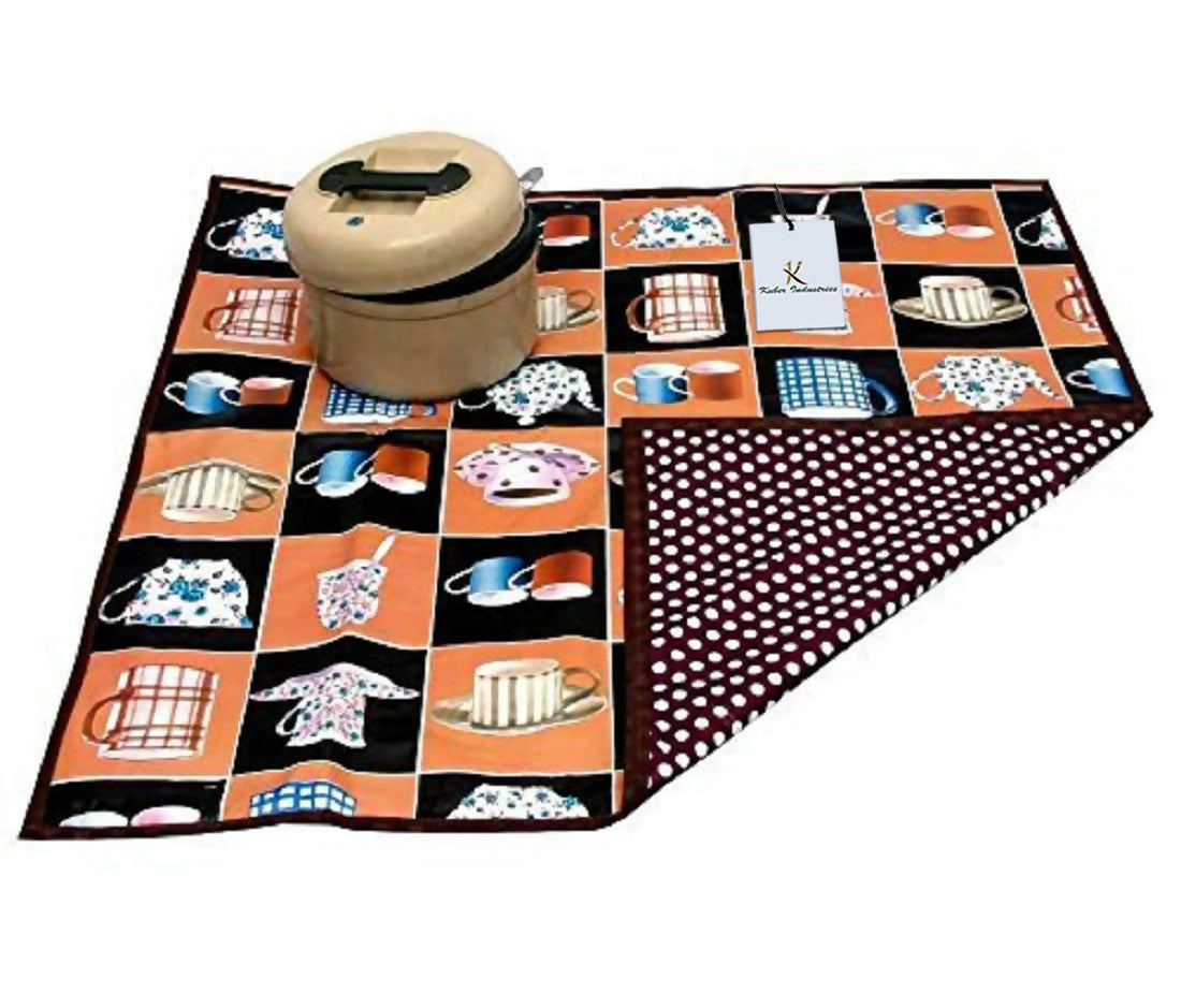 HOMEGLARE Bed Server Square Food Mat(Random Design)