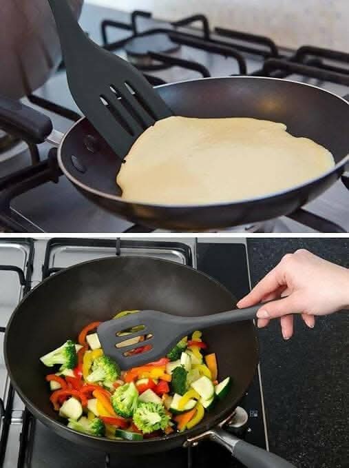 P-Plus International Silicone Spatula Turner for Nonstick – Heat Resistant & Scratch-Free