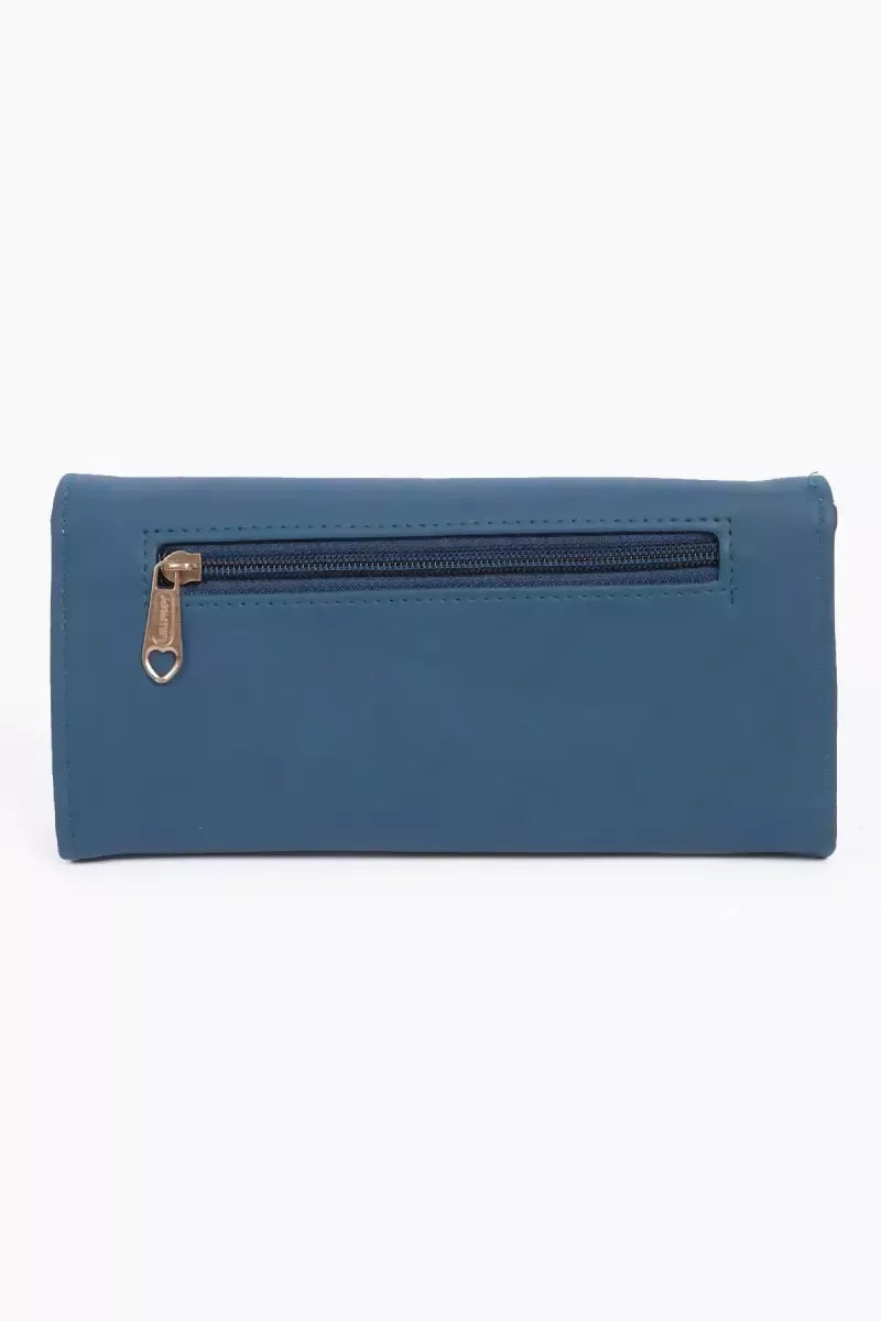 Women's Embellished Envelope Wallet Purse - Teal