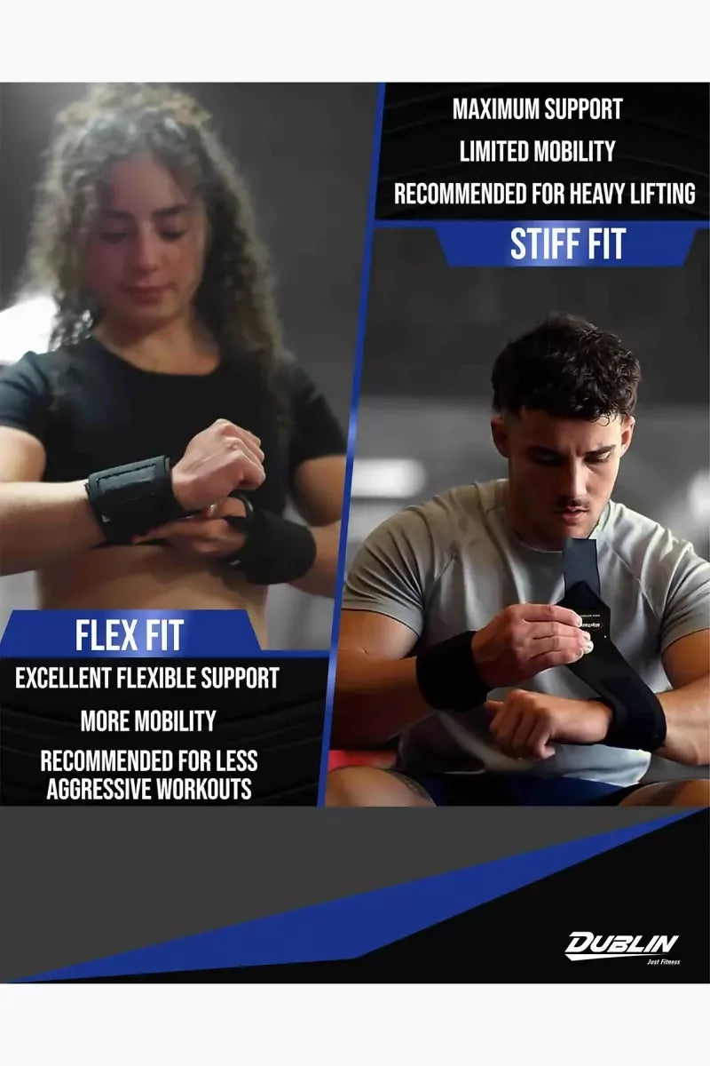 Weight Lifting Wrist Strap Gym Wrap With Thumb (Free Size)