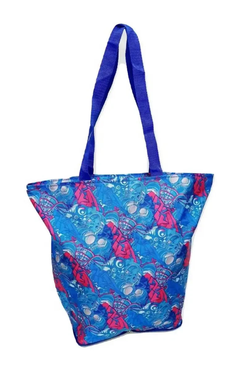 Folding Thaila Grocery Bag/Shopping Bag - Blue