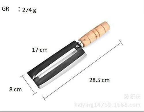 P-Plus International Sugarcane & Pineapple Peeling Knife (26 x 6 cm)