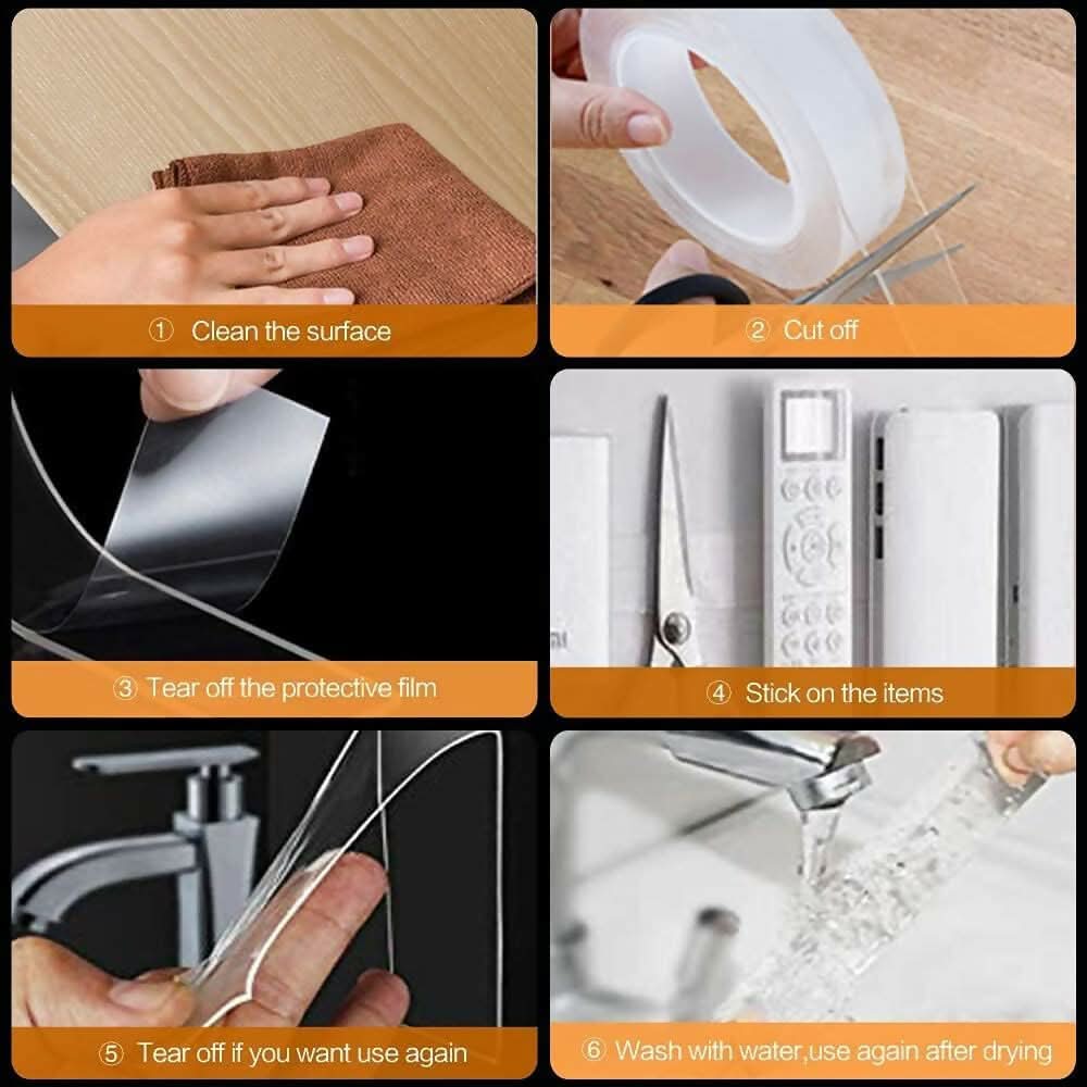 Multispace Heavy Duty Double-Sided Tape Multipurpose Removable Adhesive for Wall