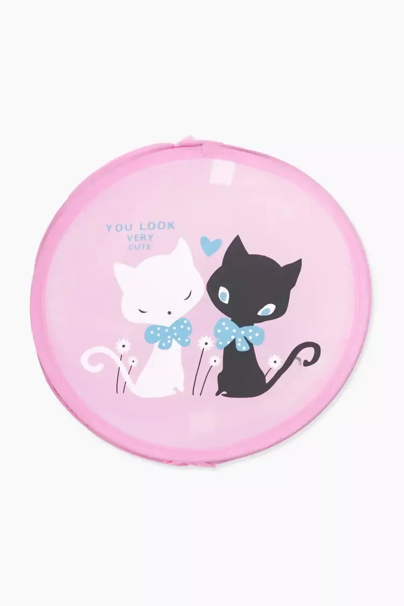 Nylon Zip lock Laundry Bag - Printed (Pink)