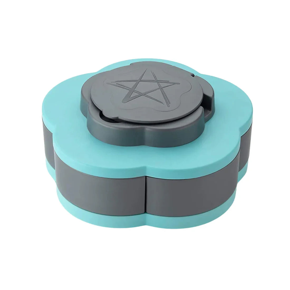 Smart Rotating Candy & Snack Storage Box – 5-Grid Petal-Shaped Organizer