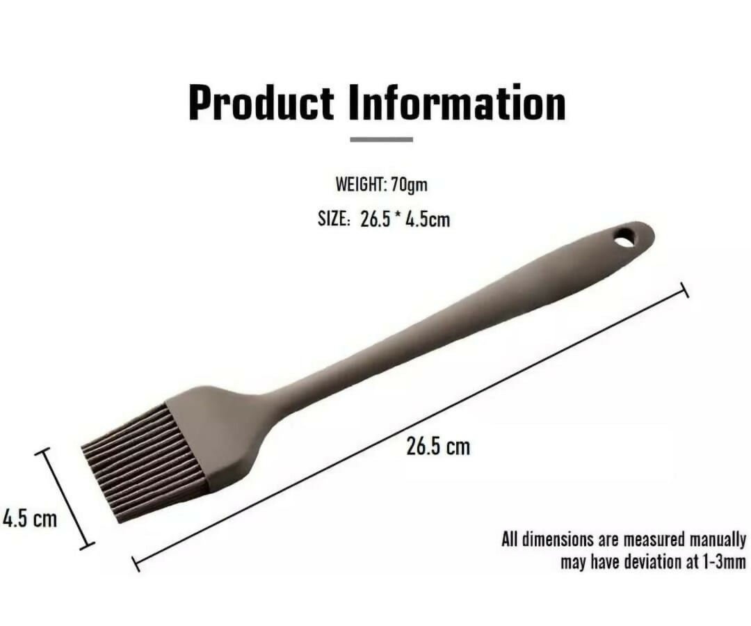 Silicone Basting Brush Set for BBQ & Grilling (Pack Of 2,Multicolor)