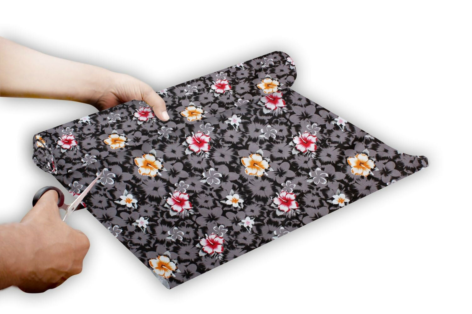 Mopak decor Polyester Solid Fridge Mat & Cover 50045 (Gray)