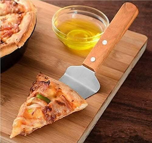 P-Plus International Stainless-Steel Pie Server with Wooden Handle – Elegant & Durable